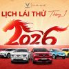 LỊCH LÁI THỬ XE VINFAST THỊNH CƯỜNG THÁNG 01/2026