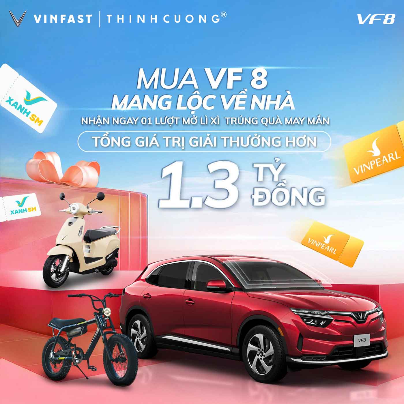 Chi tiết chương trình “Nhân đôi vận may cùng VF 8