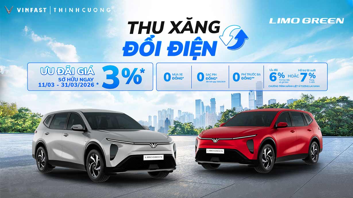 Thu Xăng Đổi Điện Cho Limo Green – Tăng Thu Nhập Bền Vững