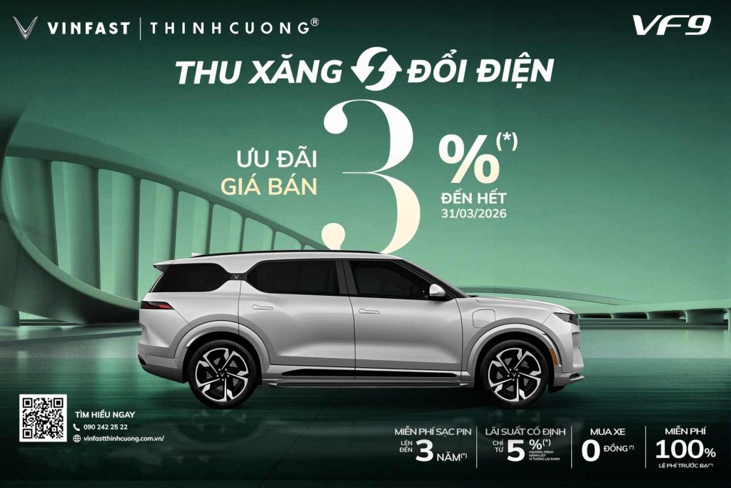 Tổng Hợp Ưu Đãi Hấp Dẫn Khi Mua VinFast VF 9