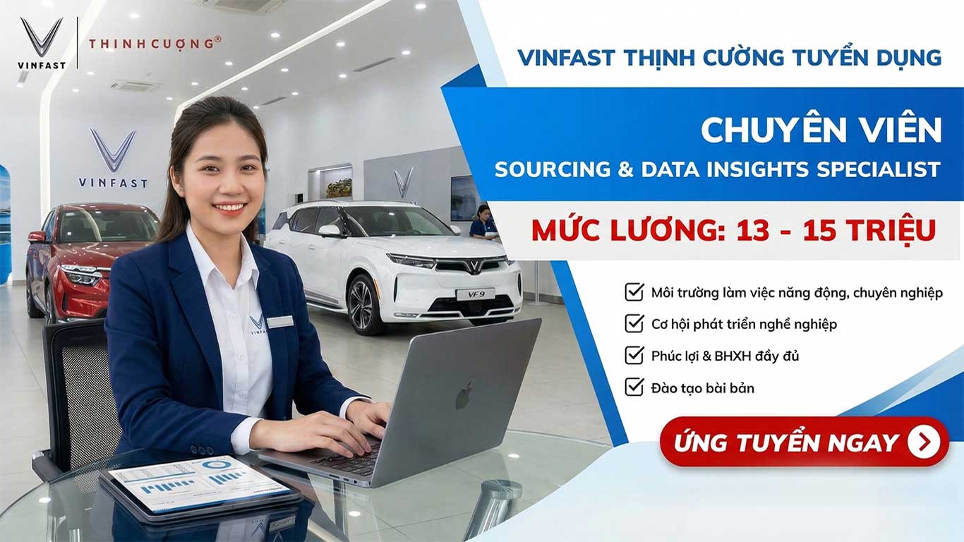 TUYỂN DỤNG: CHUYÊN VIÊN SOURCING & DATA INSIGHTS SPECIALIST