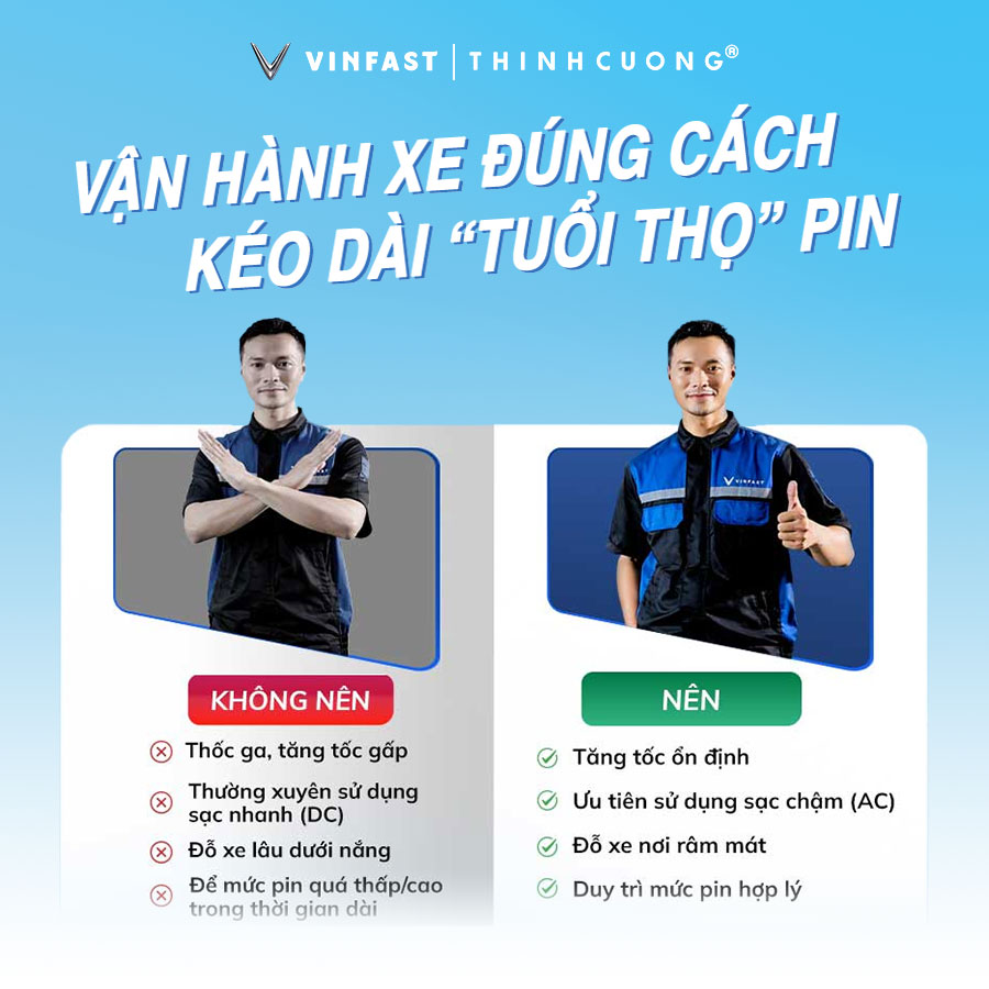 4 NGUYÊN TẮC GIÚP KÉO DÀI TUỔI THỌ PIN XE ĐIỆN