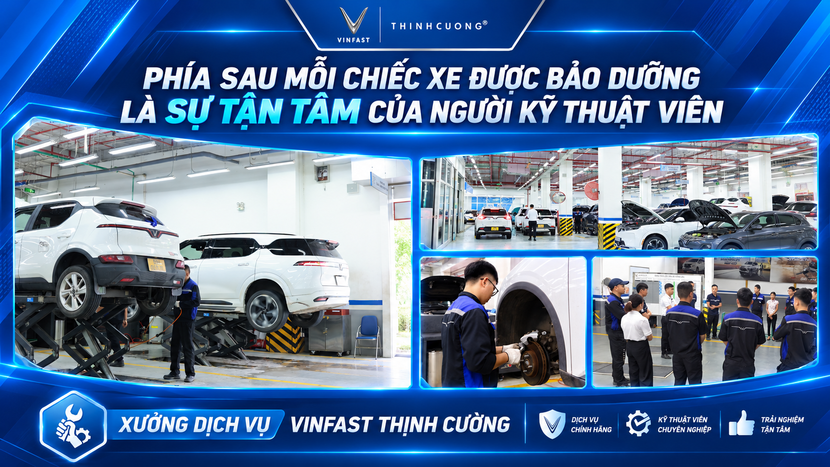 Ky thuat vien vinfast thinh cuong tan tam bao duong