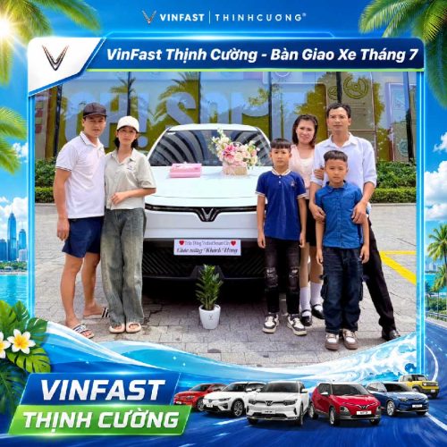 Le ban giao xe vinfast thang 7.2